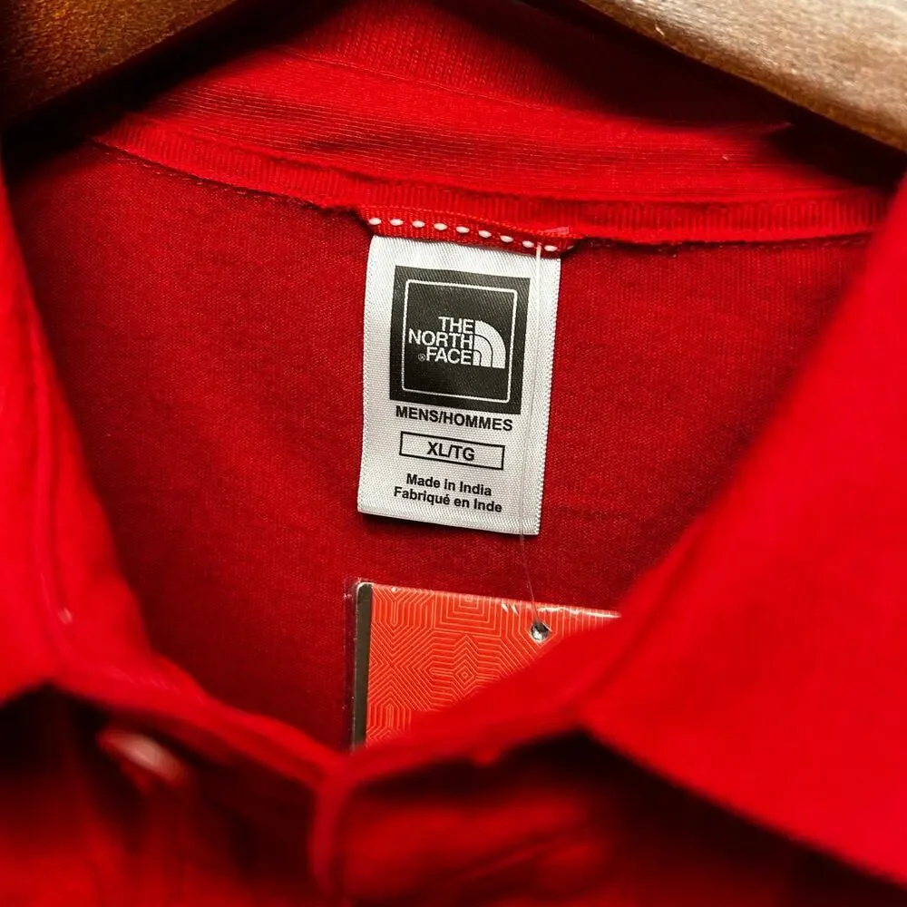 North Face Men's XL NWT Red Clay Short Sleeve Polo Shirt